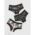 thumbnail image 1 of 3 Pcs Bragas Estampadas Fungi y Mariposas con Encaje, 1 of 4