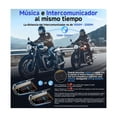 thumbnail image 3 of Intercomunicador Bluetooth Para Moto Fm Radio 2000mah Ip67 negro línea amarilla, 3 of 5