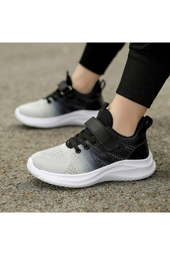 Girls Shoes,Childrens Sneakers Kids Sports Running Walking Shoes for Active Outdoor Play and Casual Wear,Girls Sneakers,031 Black,12-12.5 Years