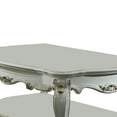 thumbnail image 5 of Acme Picardy Rectangular Wooden Coffee Table with Bottom Shelf in Antique Pearl, 5 of 6