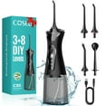 thumbnail image 1 of Irrigador bucal portátil recargable, sistema de irrigación bucal de alta presión para limpieza de dientes, tanque de agua de 300 ml IPX7 para el hogar y viajes, 1 of 8
