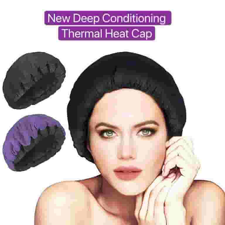 lanema Flaxseed Microwavable Heating Cap Hair Care Flax Seed