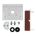 thumbnail image 4 of Placa de inserción para mesa de fresadora de aleación de aluminio, soportes deslizantes para sierra de mesa y madera Estilo B, 4 of 9