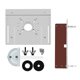 thumbnail image 4 of Placa de inserción de mesa de enrutador de aleación de aluminio,  de mesa, soportes deslizantes de madera Estilo B kusrkot inserto de enrutador, 4 of 8
