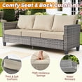 thumbnail image 5 of XIZZI 6-Pieces Wicker Patio Furniture Sets, Outdoor Furniture Sectional Sofa with Swivel Chairs, ottomans, All-Weather Rattan Outdoor Conversation Set for Porch, Patio, Backyard-Beige, 5 of 9