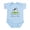 Sky Blue, variant on - Great Aunt Loves Me Zebra Body Suit - Baby Light Bodysuit, Size Newborn - 24 Months