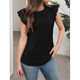 thumbnail image 5 of Blusa de Encaje con Escote Alto para Mujer, Talla L, Color Negro, 5 of 7