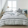 thumbnail image 1 of Vadktai Bohemian Duvet Cover Set Queen Size Orange Full Boho Comforter Cover Set Western 3 Pieces Geometric Lightweight Soft Breathable Farmhouse Bedding Duvet Cover Set, 1 of 8