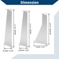 thumbnail image 3 of Unique Bargains Door Pillar Window Trim for Jeep Cherokee 2014-2020 Front Rear Left Right Anti Scratch Sticker Pillar Posts Door Outer Exterior Cover 6 Pcs Silver Tone, 3 of 8