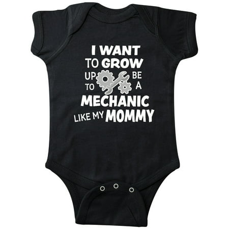 

Inktastic I Want To Grow up To Be a Mechanic Like My Mommy Gift Baby Boy or Baby Girl Bodysuit