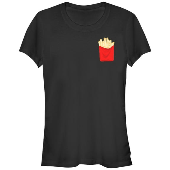 Junior's Lost Gods French Fries Graphic Tee Black 2X Large