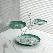 Fufafayo under $5 Multi Layer Fruit Tray, Three Tier Serving Platter, Candy Snack Decor, Dried Fruit Server, Living Room Centerpiece, Party Serving Dish