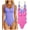 Rose Purple Beige, variant on Women's 3 Piece Bodysuits Sexy Ribbed Sleeveless Shapewear Tank Tops Bodysuits