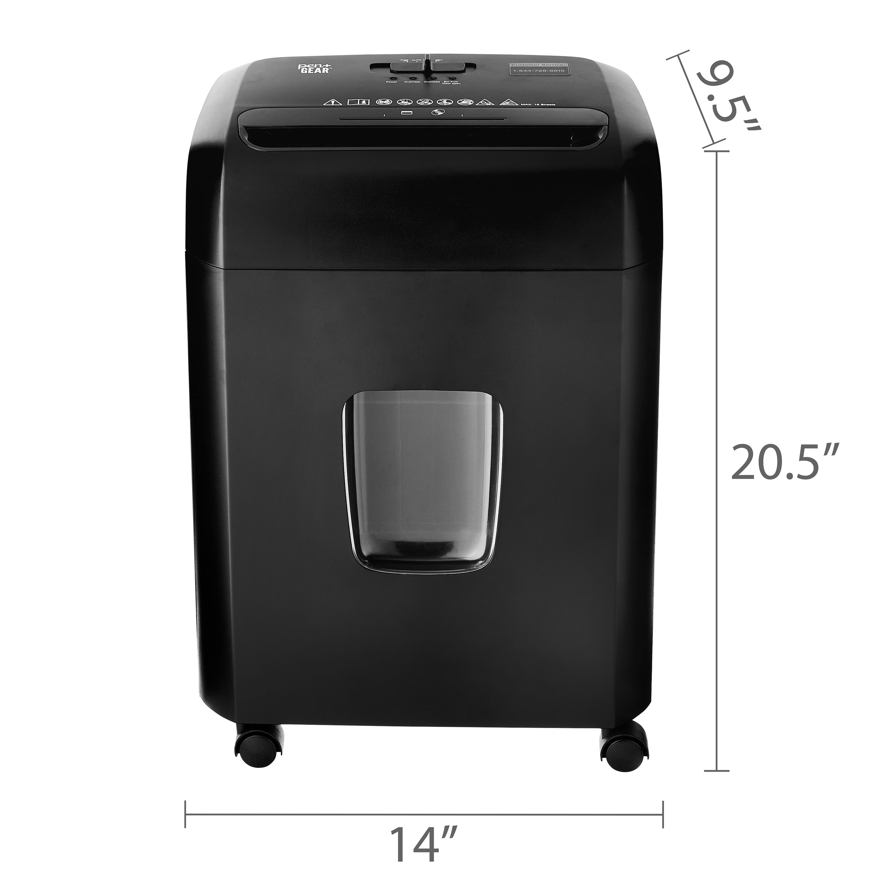Pen+Gear 16-Sheet Cross-Cut Shredder with 5.3 Gallon Bin photo 6
