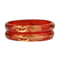 thumbnail image 5 of Efulgenz Fashion Indian Bollywood Peacock Acrylic Resin Bracelet Bangle Set Jewelry, 5 of 5