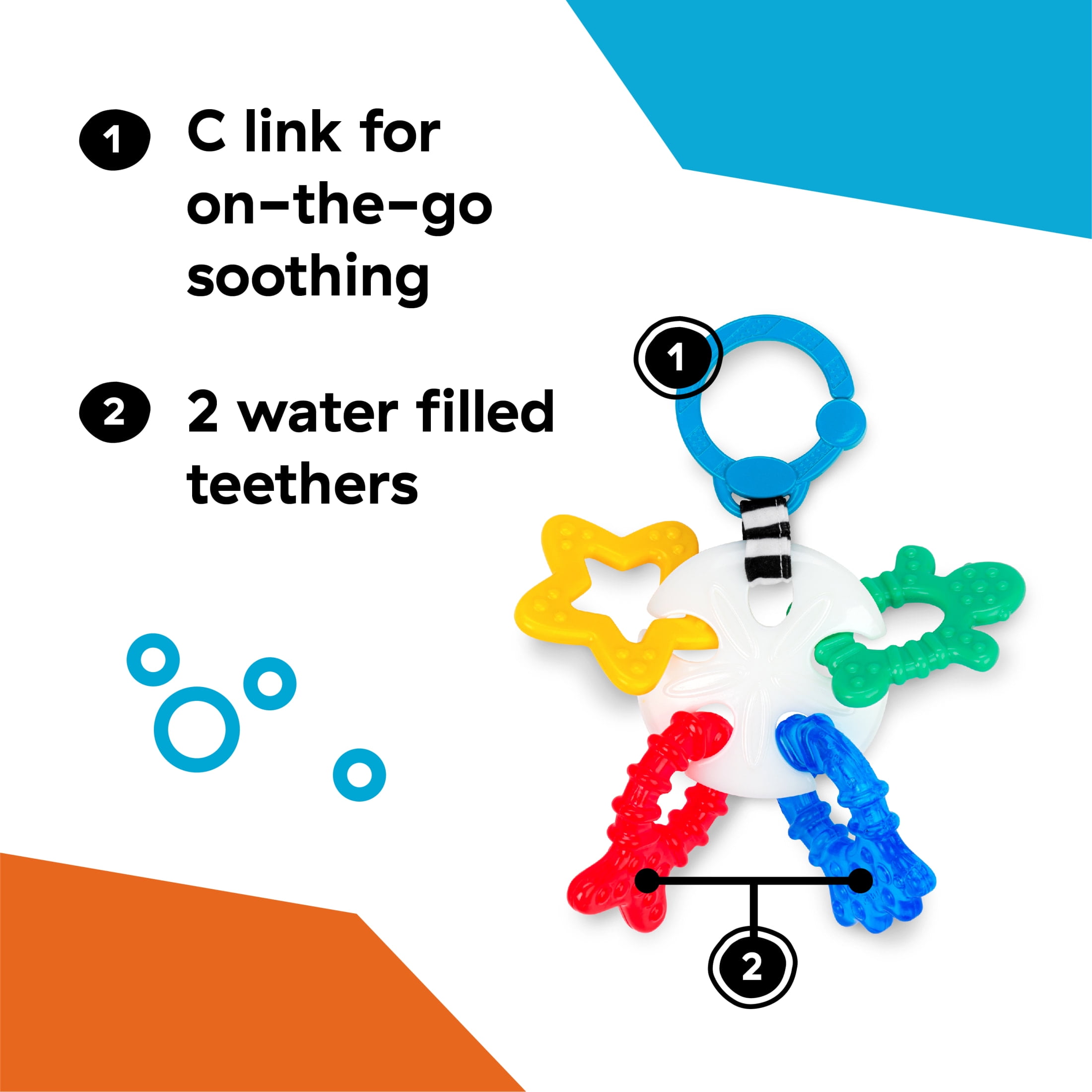 Ocean Explorers Sea of Sensory Teether Toy, Ages 3+ Months