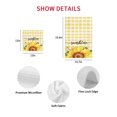 thumbnail image 7 of Sunflowers Kitchen Dish Towels for Drying Dishes Set of 4, Yellow Plaid Sunshine Vintage Country Bee Waffle Weave Microfiber Hand Tea Bathroom Towels Quick Dry & Absorbent Towel 12x12, 7 of 7