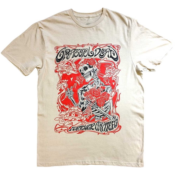Grateful Dead Unisex T-Shirt: Forever Red Frame (Small)