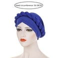 thumbnail image 6 of Women Stretchy Turban Hat Soft African Knotted Turban Wrap Indian Style Twisted Headband Comfortable Pre-Tied Beanie Cap, 6 of 7