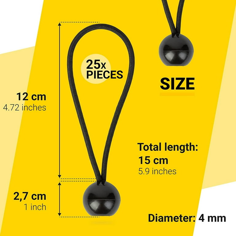 Bungee ball 2024 elastic cords