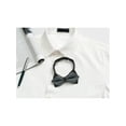 thumbnail image 5 of INSPIRE CHIC Men's Striped Pre-Tied Bow Ties Bowties Pointed Weeding Party Bow Gray One Size, 5 of 5