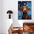 thumbnail image 4 of Wirehaired Vizsla Canvas Wall Art Print, Dog Artwork Poster for Bedroom Living Room Decor Size 11x17inch, inch, 24x36inch, 4 of 5