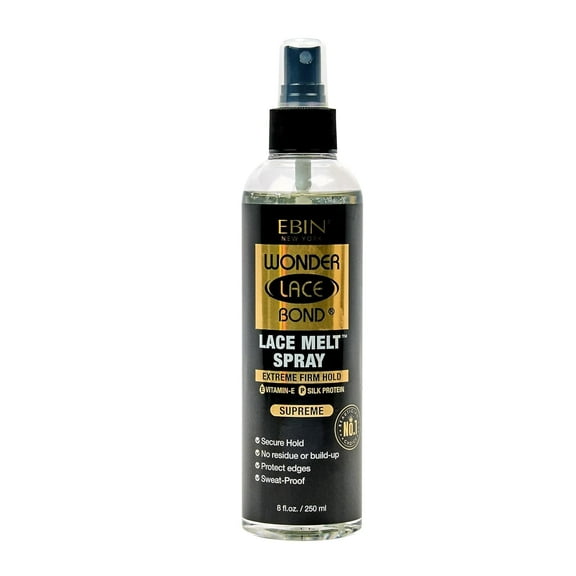 EBIN New York Wonder Lace Bond Lace Melt Spray 8oz - Supreme, Strong Hold, Suitable for All Genders
