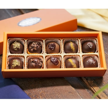 Posh Chocolat Handmade Dark Chocolate Truffles, 10 Pieces, 3.8oz
