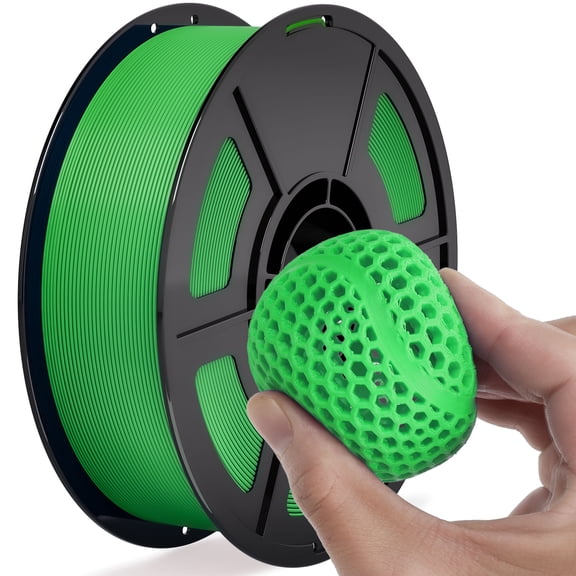 iSANMATE 1KG TPU 85A 3D Printer Filament, 1.75mm Green, Flexible, High Elasticity, ±0.03mm for FDM 3D Printers