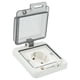 thumbnail image 4 of Enchufe De Pared, Adaptador De Enchufe De Pared Oculto Ignífugo Fuerte 250V 16A Con Carcasa De PC Para Hoteles, 4 of 7