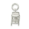thumbnail image 2 of 925 Sterling Silver Solid Polished Caboose Charm 14x18mm Wide Pendant Necklace for Women - 2.0 Grams, 2 of 5