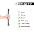 thumbnail image 2 of Shower Grab Bar 12 Inch, 2 Pack Stainless Steel Bathroom Grab Bar Handle, Bath Handle, Safety Hand Rail Support for Handicap, Elderly, Injury, Senior, Silver, 2 of 12