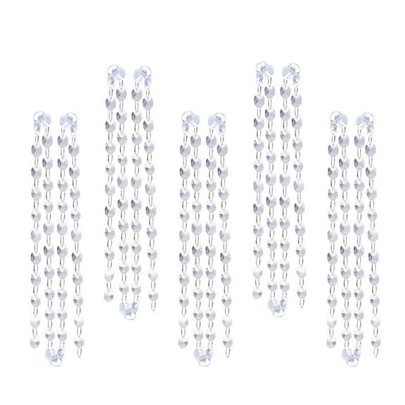Frcolor Crystal Beads Bead Garland Chain Chandelier Hanging Strand Lamp String Manzanita Trees Wedding Pendants Daimond Garlands
