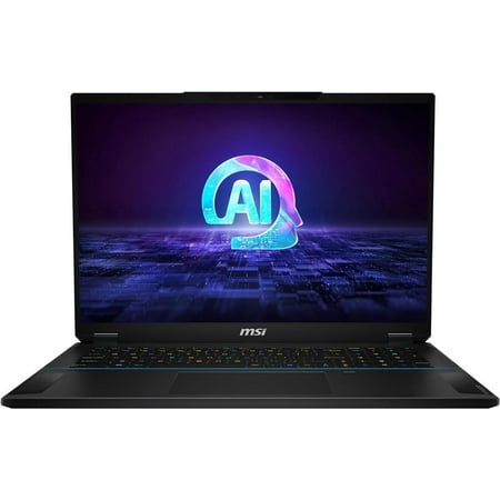 MSI Stealth 18 AI Studio 18” 240Hz QHD+ Gaming Laptop: Intel Ultra 9-185H, NVIDIA Geforce RTX 4080, 32GB DDR5, 1TB NVMe SSD, Cooler Boost 5, Win 11: Black A1VHG-019US