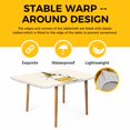 thumbnail image 4 of Bees Gnomes Table Cloths for 6 Foot Rectangle Tables, Spring Floral Farmhouse Daisy Patio Waterproof Elastic Fitted Tablecloths, Washable Rectangular Table Cover for Camping, 4 of 8