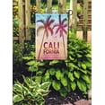 thumbnail image 2 of KDAGR Abstract California Palm Beach Summer Tropical Paradise Aloha America Color Garden Flag Decorative Flag House Banner 12x18 inch, 2 of 2