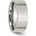 thumbnail image 5 of Chisel Stainless Steel Brushed 8.2mm Flat Band - Ring Size 13.0, 5 of 8