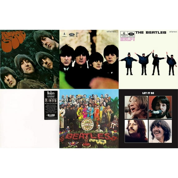 Rubber Soul & Beatles For Sale & Help & Beatles (The White Album) (2 LP) & Sgt. Pepper's Lonely Hearts Club Band (2017 Stereo Mix/180G/Original Stencils) & Let It Be Special Edition