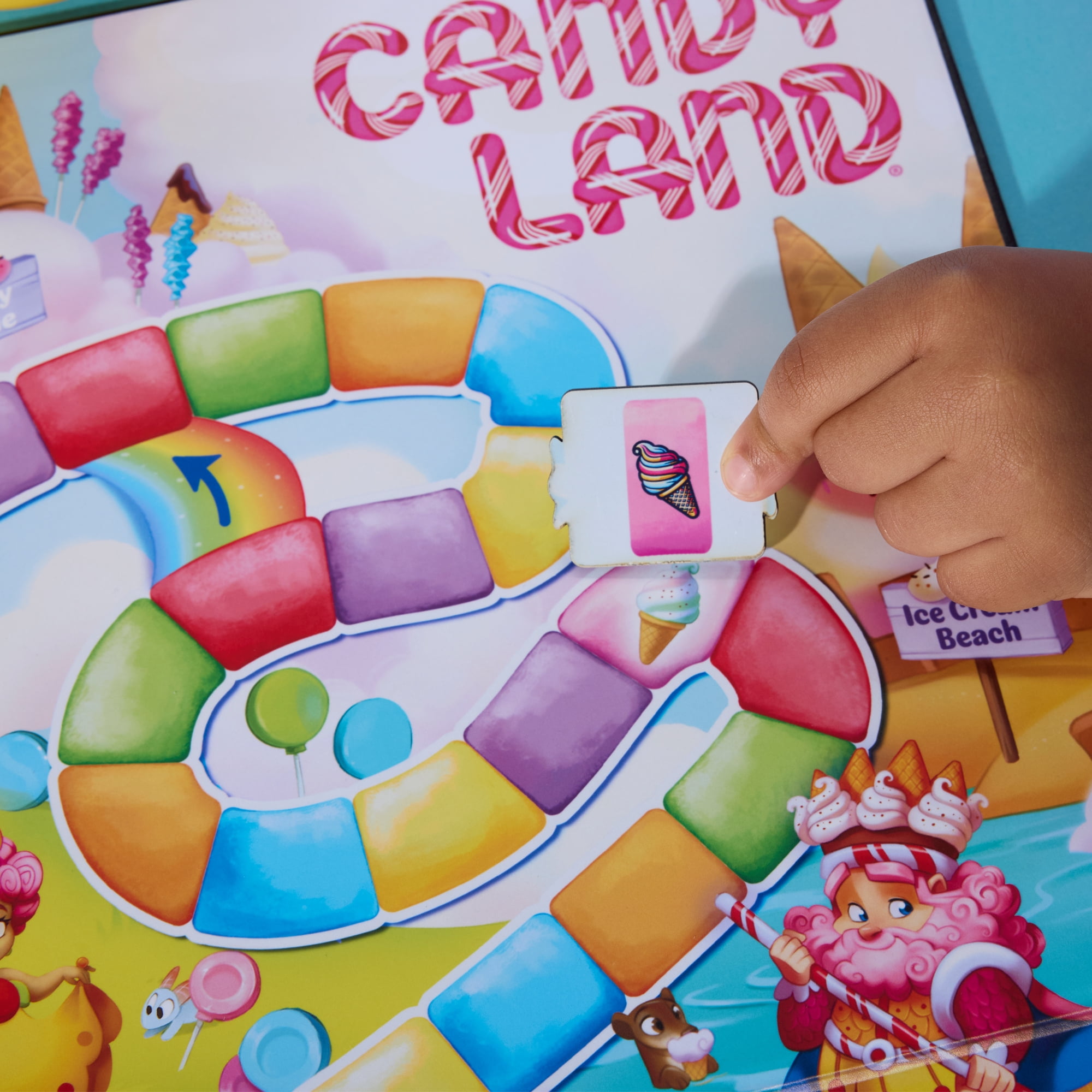 Candy Land Board Game, 2 Ways to Play, Reimagined Gameboard & Tokens, Ages 3+