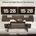 thumbnail image 6 of FitStand Home Office Height Adjustable Standing Desk Converter Black 40" U-Shape with Keyboard Tray, 6 of 7
