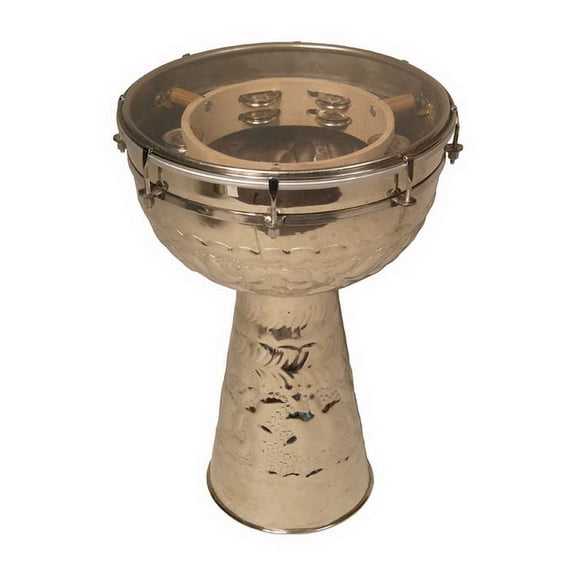 Mid-East Metal Doumbek, Jingles, 12"x18"Synthetic