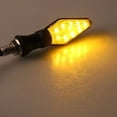thumbnail image 4 of Luz de señal de giro LED para motocicleta, 4 luces de señal de giro bicolor para motocicleta, 12 V 12 LED de alto brillo, 4 of 5