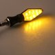 thumbnail image 4 of Luz de señal de giro LED para motocicleta, 4 luces de señal de giro bicolor para motocicleta, 12 V 12 LED de alto brillo, 4 of 5
