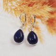 thumbnail image 3 of Lapis Lazuli earrings Lever Back Hook Earring Teardrop Lapis Lazuli Earring, 3 of 3
