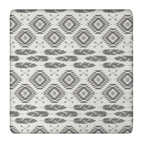 Elastic Hem Floral Print Square Table Cover 36x36 Inch for Casual Dining Kitchen Nook and Patio Decor