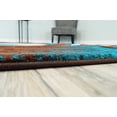 thumbnail image 4 of Premium Hand Carved Abstract Modern Rug Contemporary Colorful Thick Carpet Design 2305 (3'9"x5'3",Mocha), 4 of 7