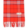 thumbnail image 2 of TZ Promise Women Men Orange Plaid Scarves Classic Warm Soft with Fringes for Winter, 2 of 2