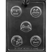 Grandmama's Goodies M249 Emoji Cookie Chocolate Candy Mold with Exclusive Molding Instructions