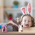thumbnail image 5 of Easter Resurrection Scene Decor - Wooden Jesus Nativity Figurine Set for Home, Tabletop, and Office, Ideal for Spring and Christian Easter Celebrations, 5 of 6