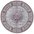 thumbnail image 2 of Safavieh Tucson Nazca Oriental Machine Washable Area Rug, Beige Green/Rust, 3' x 3' Round, 2 of 12